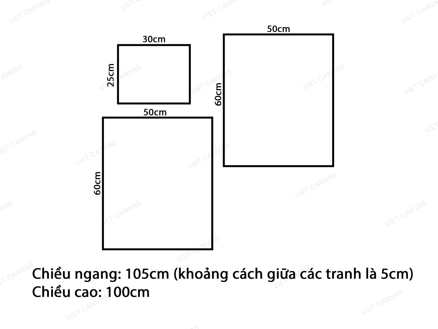 Bộ 3 Tranh Chú Chim Và Quotes - VX708.3