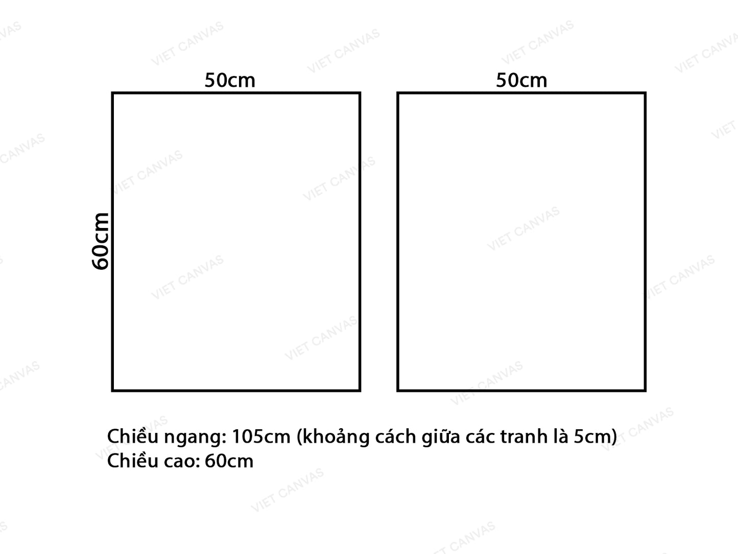 Bộ 2 Tranh Cây Hoa Sắc Màu - VY827.3